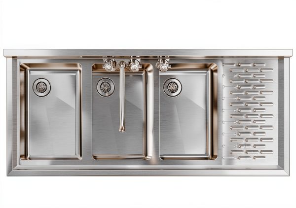 KoolMore 48 in. Stainless Steel Under Bar Sink-5