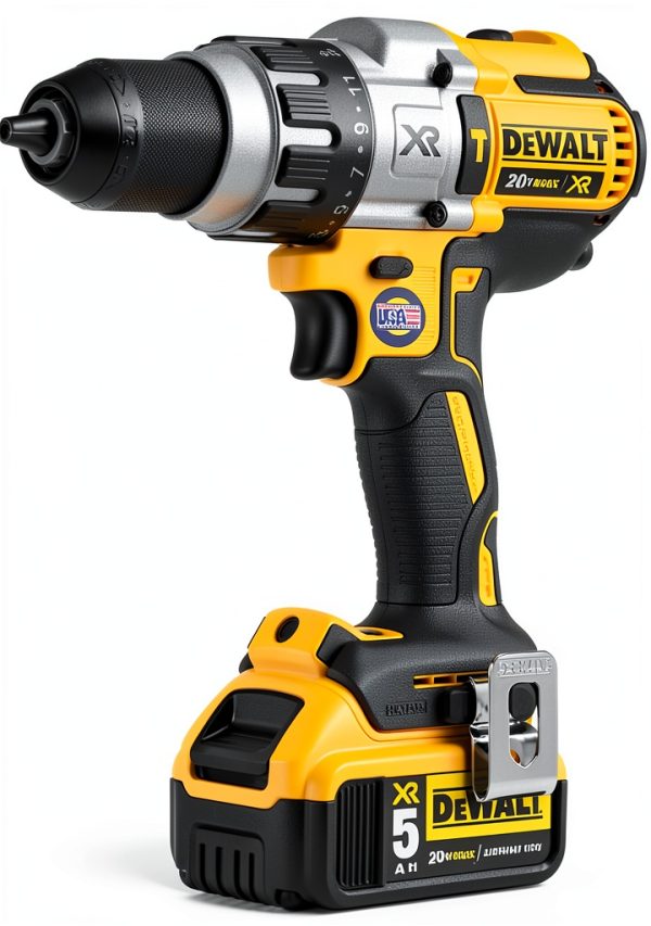 DEWALT 20V MAX XR Hammer Drill Kit, Brushless, 3-Speed, Cordless (DCD996P2)-1