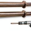 Heavy Duty 2pcs Rivet Set, Abuff Pneumatic Air Rivet Hammer Set for Shank 0.401 Chisel/Air Hammer Rivets Bits-4