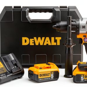 DEWALT 20V MAX XR Hammer Drill Kit, Brushless, 3-Speed, Cordless (DCD996P2)-0