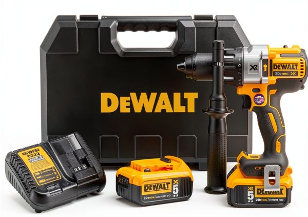 DEWALT 20V MAX XR Hammer Drill Kit, Brushless, 3-Speed, Cordless (DCD996P2)-0