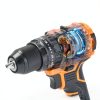 Alloyman 20V MAX Cordless Hammer Drill, Max 620 In-lbs, 31500BPM, Brushless Motor, 1/2" Keyless Metal Chuck, 20+3 Torque Settings, Impact Drill Kit for Drilling Brick Wall, Metal-3