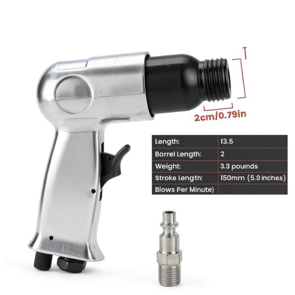 150mm Air Hammer Kit AMGSH Pneumatic Hammer with 4 Chisels-1