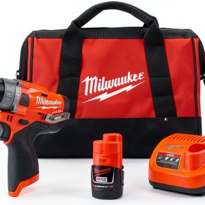 Milwaukee 2504-21 M12 FUEL CP Brushless Lithium-Ion 1/2 in. Cordless Hammer Drill Driver Kit (2 Ah)-0