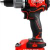 CRAFTSMAN V20 Cordless Hammer Drill Kit, 1/2 inch, 2 Batteries and Charger Included (CMCD732D2)-2